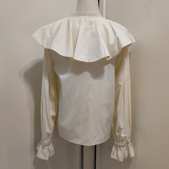 Dungaree ruffle blouse - Picture 3 of 10